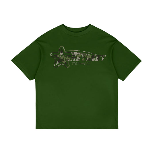 HIGH STREET T-SHIRT (GREEN/CAMO)