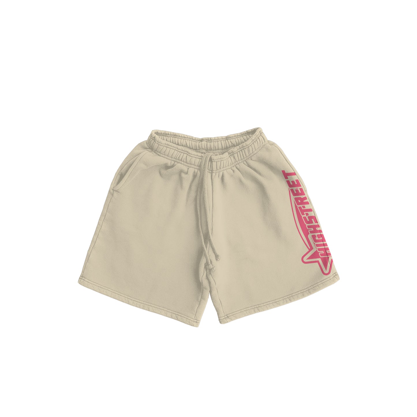 HIGH STREET SHORTS (CREAM/PINK)