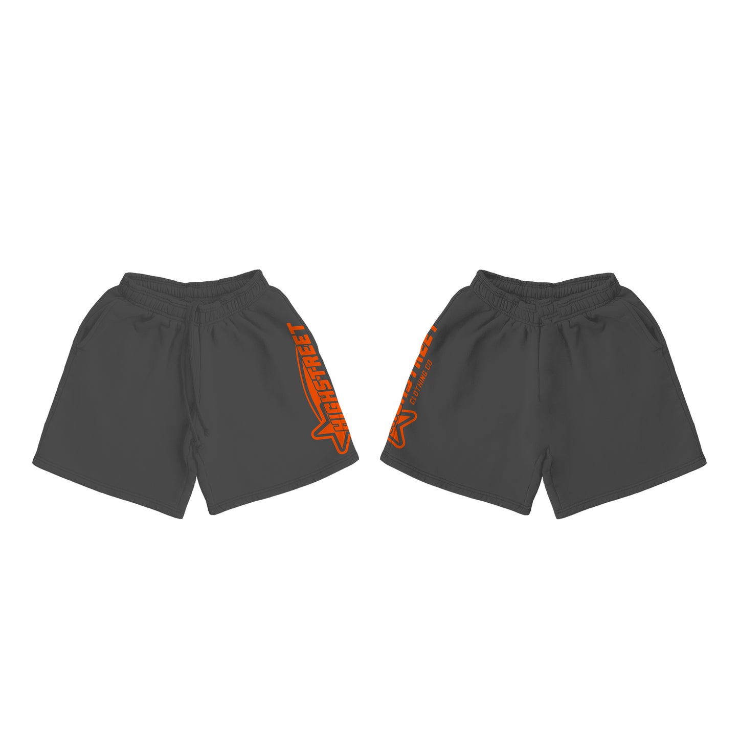 HIGH STREET SHORTS (GREY/ORANGE)