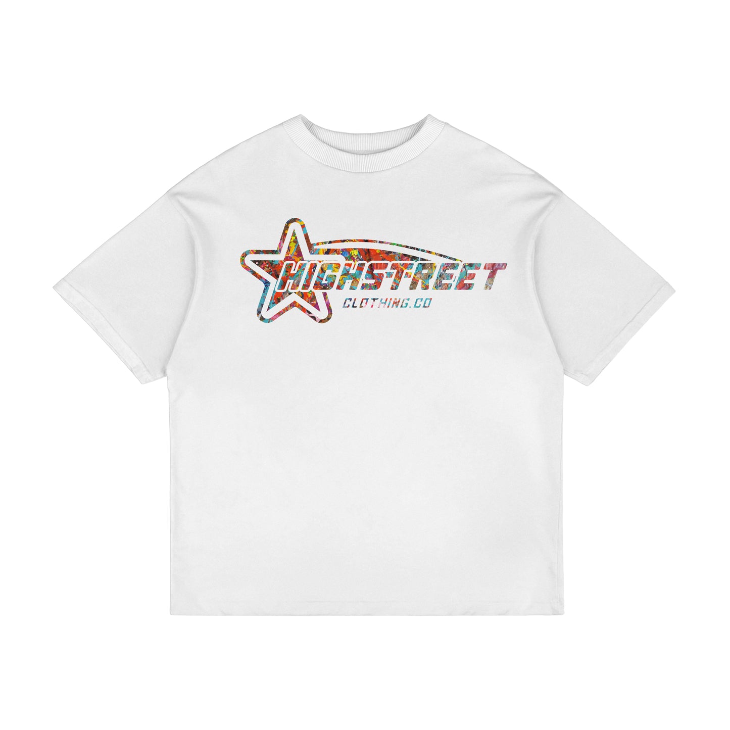 HIGH STREET T-SHIRT (WHITE/MULTI)